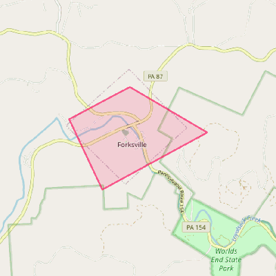 Map of Forksville