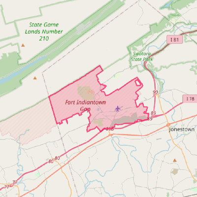 Map of Fort Indiantown Gap