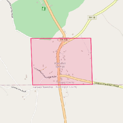 Map of Frankfort Springs