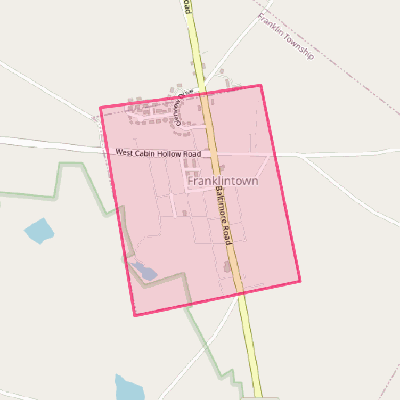 Map of Franklintown