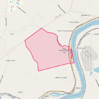 Map of Fredericktown