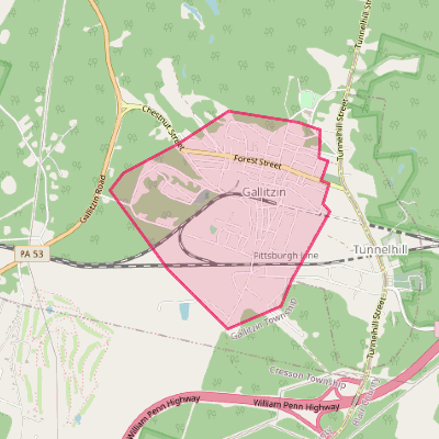 Map of Gallitzin