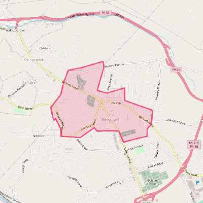 Map of Geistown