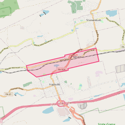 Map of Gilberton