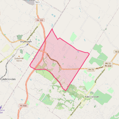 Map of Gilbertsville