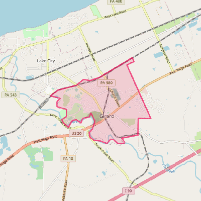 Map of Girard