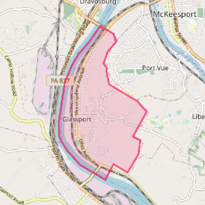 Map of Glassport