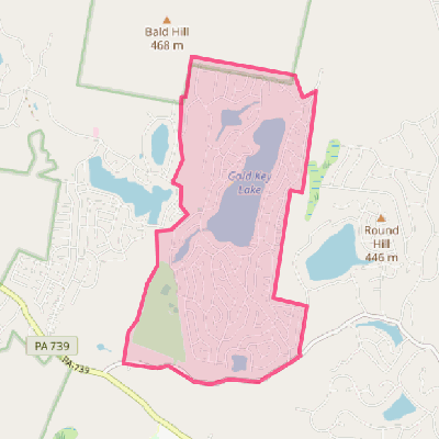 Map of Gold Key Lake