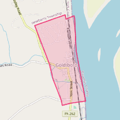 Map of Goldsboro