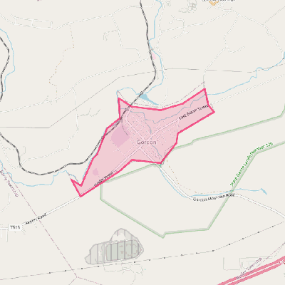 Map of Gordon