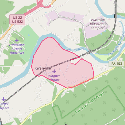 Map of Granville