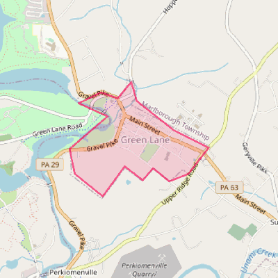 Map of Green Lane