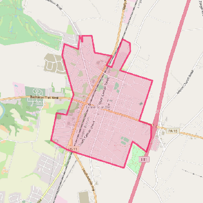 Map of Greencastle