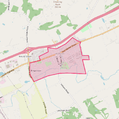 Map of Hallam