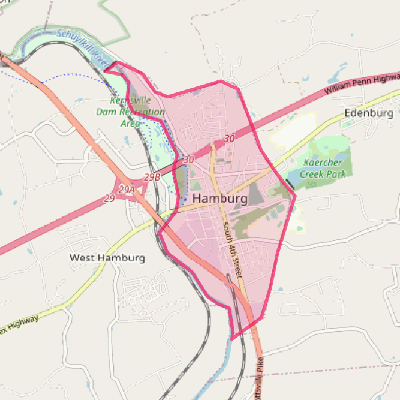 Map of Hamburg