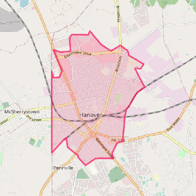 Map of Hanover