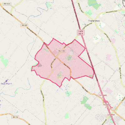 Map of Harleysville