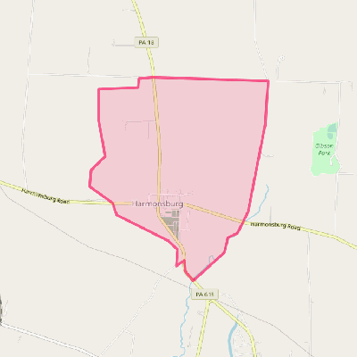 Map of Harmonsburg