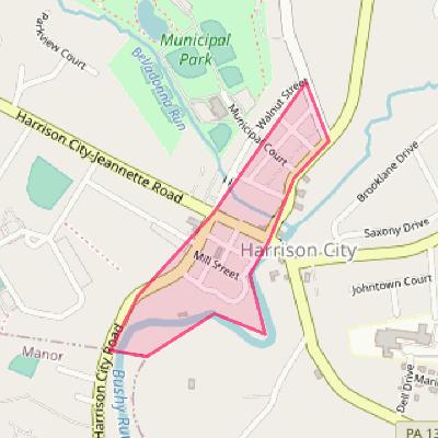 Map of Harrison City