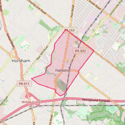 Map of Hatboro