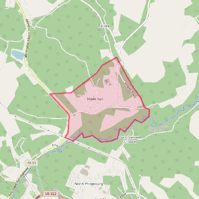 Map of Hawk Run