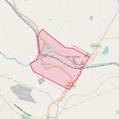 Map of Hawley