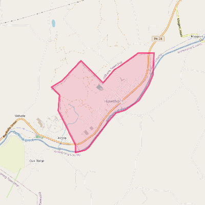 Map of Hawthorn