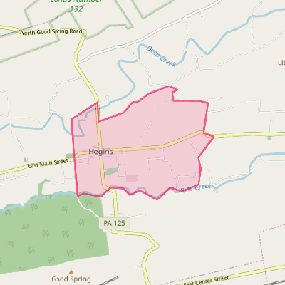 Map of Hegins