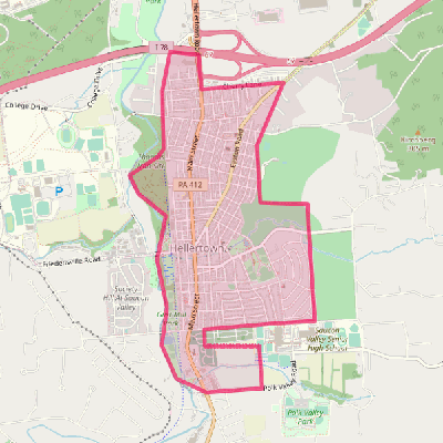 Map of Hellertown