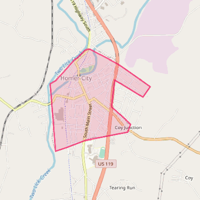 Map of Homer City