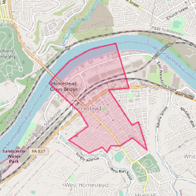 Map of Homestead