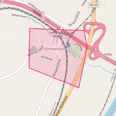 Map of Homewood