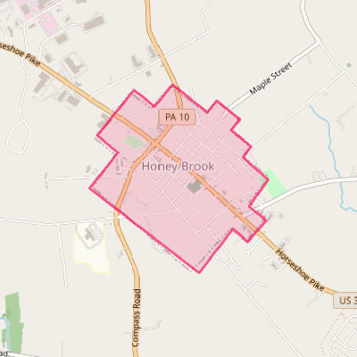 Map of Honey Brook