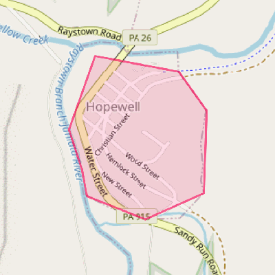 Map of Hopewell