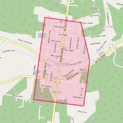 Map of Houtzdale