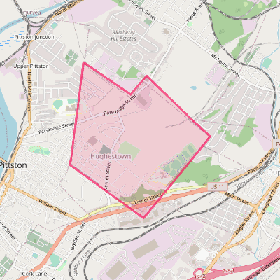 Map of Hughestown