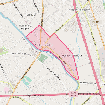 Map of Hulmeville