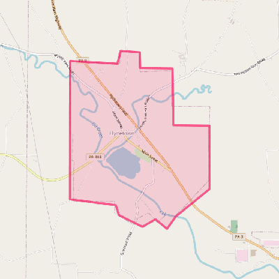 Map of Hydetown