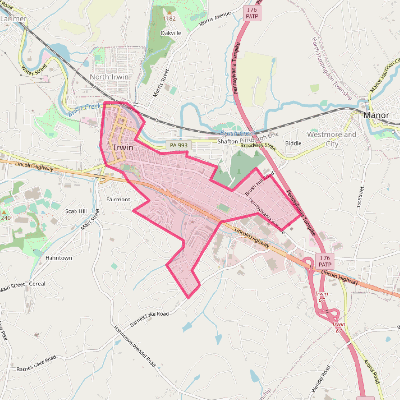 Map of Irwin