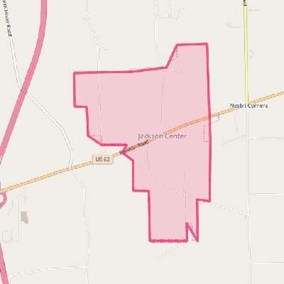 Map of Jackson Center