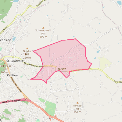 Map of Jacksonwald