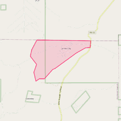 Map of James City