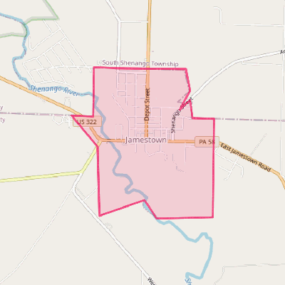 Map of Jamestown