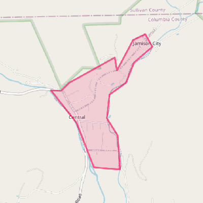 Map of Jamison City