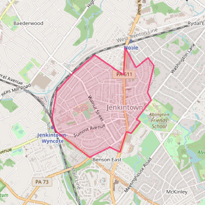 Map of Jenkintown