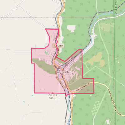 Map of Johnsonburg