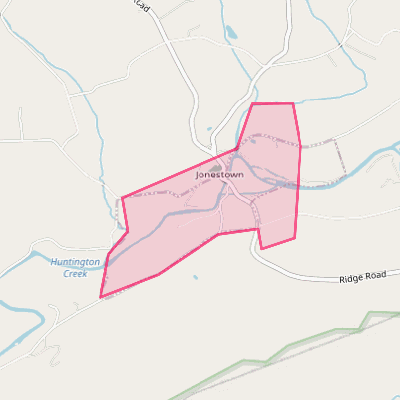 Map of Jonestown