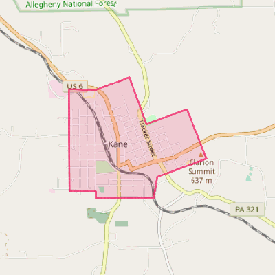 Map of Kane