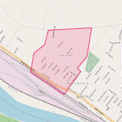 Map of Kapp Heights