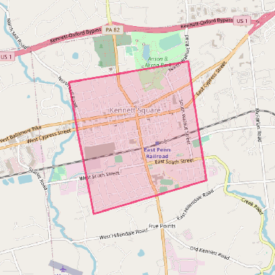 Map of Kennett Square